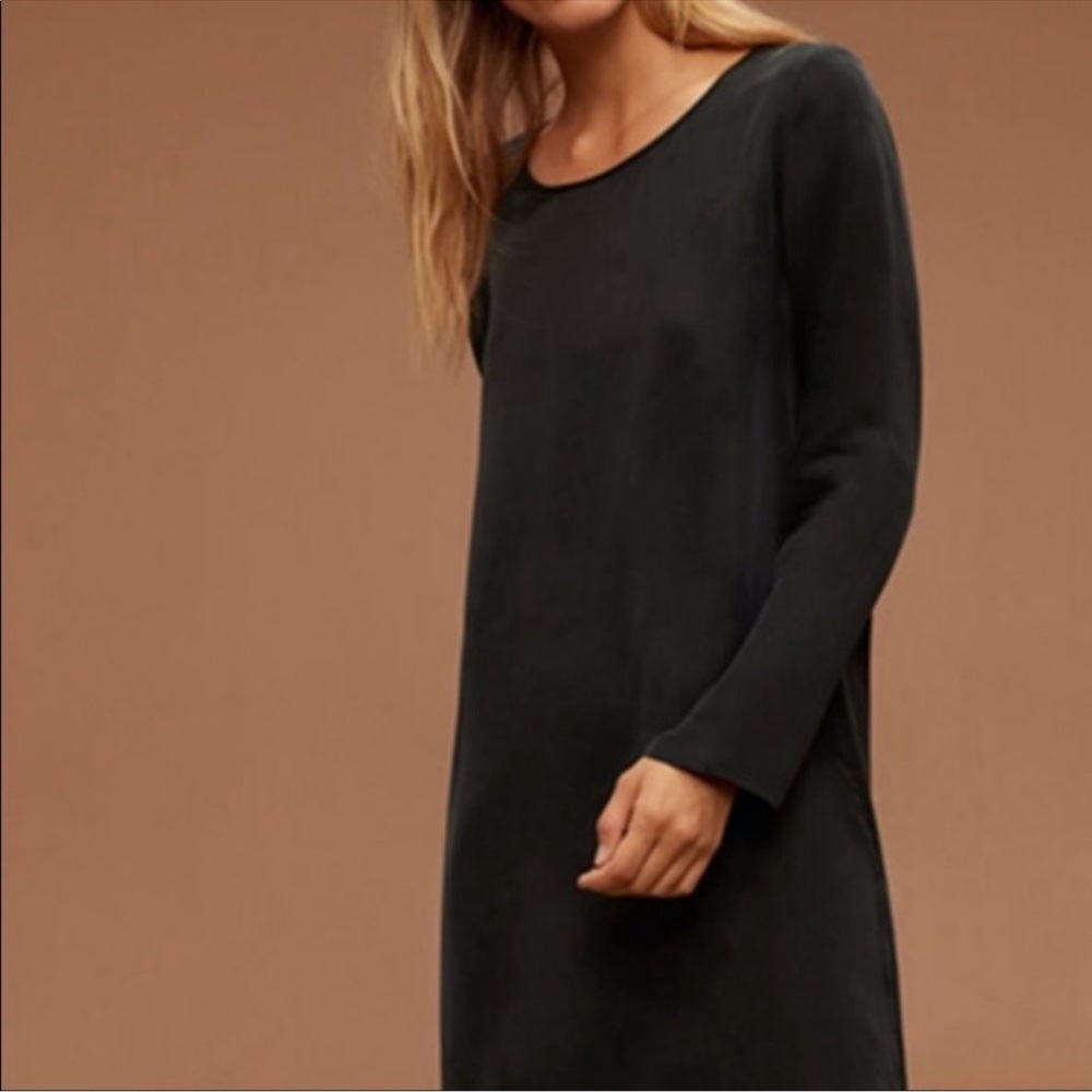 Aritzia Wilfred free black mini dress